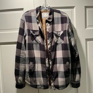Jetty fleece lined flannel with snap buttons